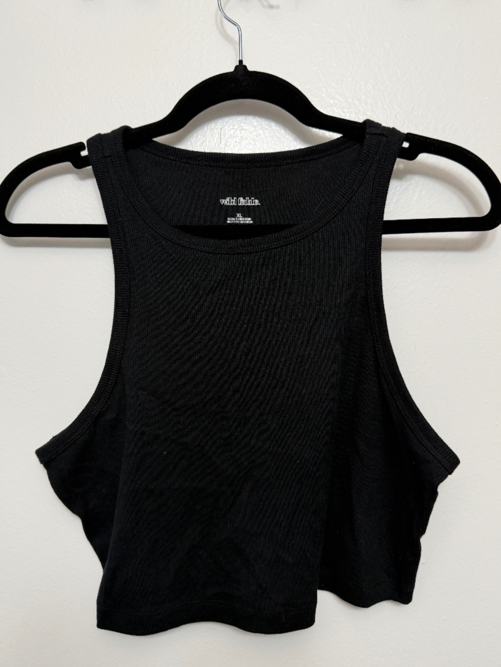 Wild Fable Black crop top - Size XL